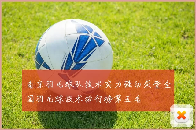 南京羽毛球队技术实力强劲荣登全国羽毛球技术排行榜第五名